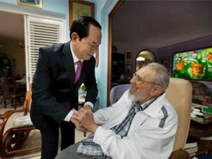 Chủ tịch nước Trần Đại Quang là nguyên thủ cuối cùng gặp lãnh tụ Fidel Castro