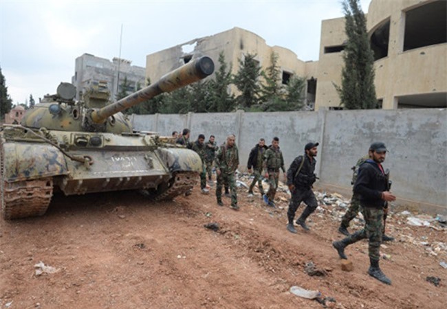 Quân đội Syria tái chiếm nhiều khu vực ở Đông Aleppo, Syria