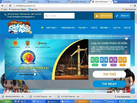 Cuộc thi game online "Chinh phục Vũ môn" buộc tạm dừng