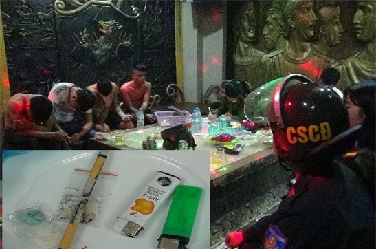 Hà Tĩnh: Đột kích quán karaoke,15 dân chơi “phê” ma túy