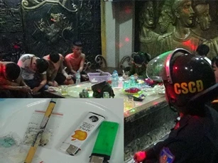Hà Tĩnh: Đột kích quán karaoke,15 dân chơi “phê” ma túy