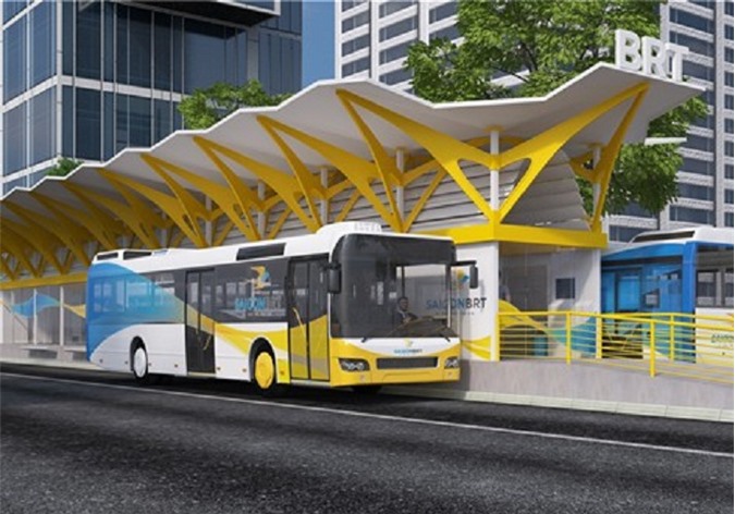 Khách đi buýt nhanh BRT được miễn phí vào tháng 1/2017
