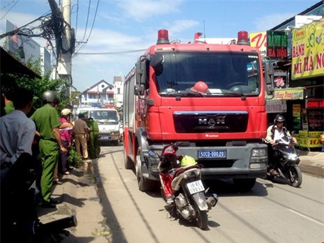 Xe cứu hỏa gây tai nạn ở Sài Gòn, một người tử vong 