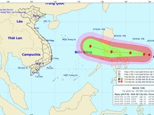 Xuất hiện cơn bão rất mạnh hướng thẳng vào Biển Đông