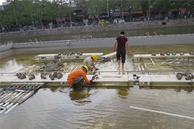 Cận cảnh tháo dỡ công trình nhạc nước 200 tỷ ở Hải Phòng