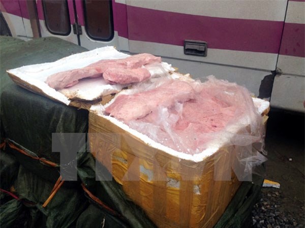 Hà Nội: Bắt giữ gần 1 tấn nầm lợn không rõ nguồn gốc