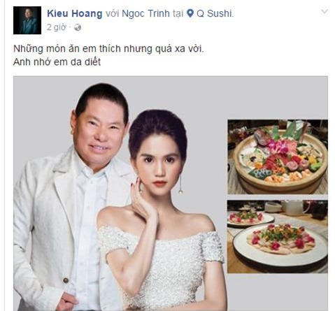 Tỷ phú Hoàng Kiều nhớ Ngọc Trinh da diết