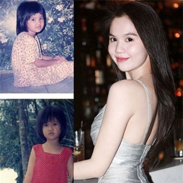 Hình ảnh xinh đẹp từ thuở ấu thơ của Ngọc Trinh 