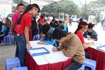 Ngày Chủ nhật Đỏ dự tính tiếp nhận 25.000 đơn vị máu