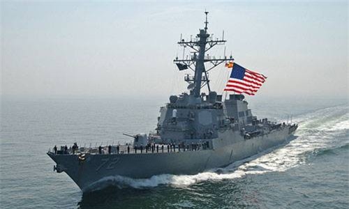 Tàu khu trục Mỹ bắn cảnh cáo 4 chiến hạm tấn công nhanh Iran