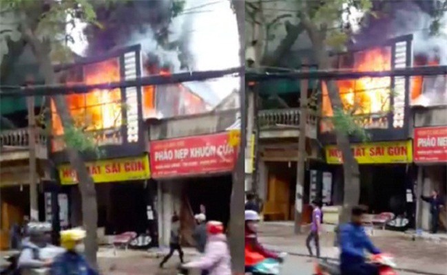 Hà Nội: Cháy nhà phố Đê La Thành, nhiều người hốt hoảng