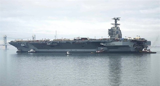 Siêu tàu sân bay "USS Gerald Ford" đắt nhất lịch sử Mỹ sắp trực chiến