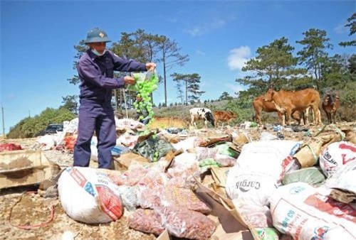 Tiêu hủy 10 tấn mứt bẩn "đội lốt" mứt Đà Lạt