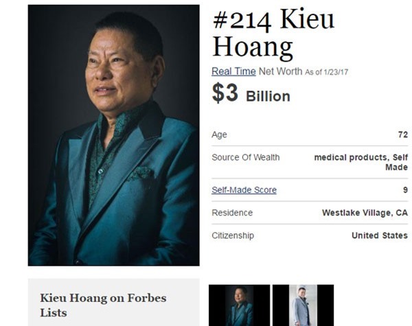 Tài sản tỷ phú Hoàng Kiều tăng 200 triệu USD khi yêu Ngọc Trinh