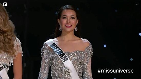 Lệ Hằng tự tin trong đêm bán kết Miss Universe 2016