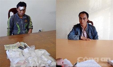 Nổ súng khống chế 2 kẻ buôn ma tuý tông xe vào cảnh sát