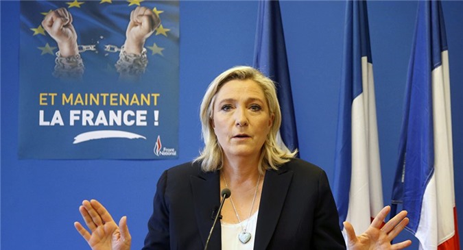 Bà Le Pen không muốn làm Tổng thống nếu Pháp ở lại EU