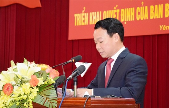 Thứ trưởng Bộ Xây dựng làm Phó Bí thư Tỉnh ủy Yên Bái