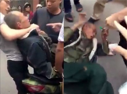 Khởi tố 2 cha con đánh thương binh giữa đường ở Chương Mỹ