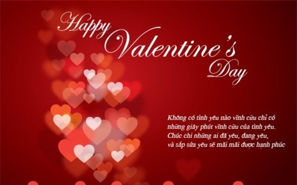 Lời chúc Valentine lãng mạn nhất tặng người yêu thương