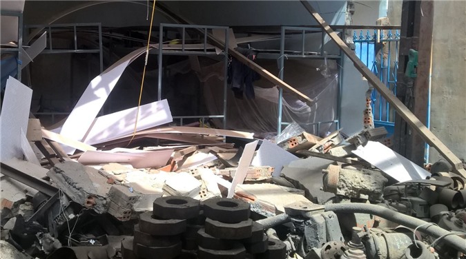 Nha Trang: Ít nhất 1 người chết sau vụ nổ tại xưởng cơ khí