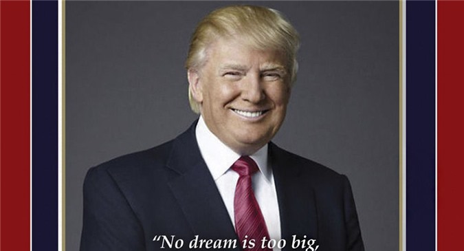 Thư viện Quốc hội Mỹ bán ảnh nhậm chức của Trump bị lỗi chính tả