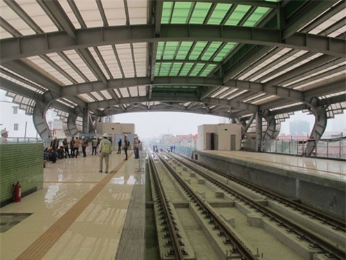 Tháng 10 chạy thử đoàn tàu đường sắt Cát Linh - Hà Đông