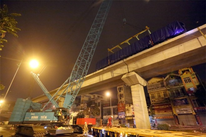 Vận hành thử tuyến đường sắt trên cao Cát Linh-Hà Đông vào cuối tháng 9