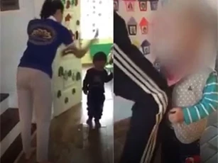 Hai cô giáo mầm non dùng dép đánh trẻ bị phạt tiền