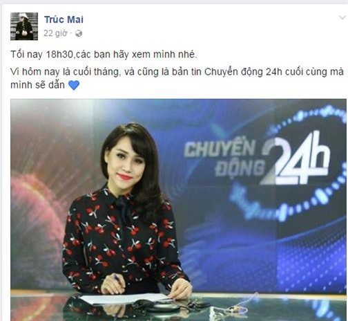 MC Trúc Mai tiết lộ lí do rời VTV - Chuyển động 24h