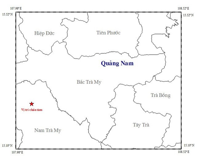 Quảng Nam xảy ra 3 trận động đất trong 4 ngày liên tiếp