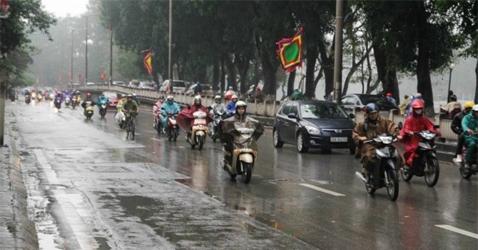 Mưa rét bao trùm miền Bắc