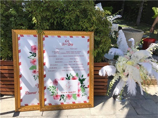 Nguyệt Ánh diện sari, khoe nhật ký tình yêu ở tiệc cưới