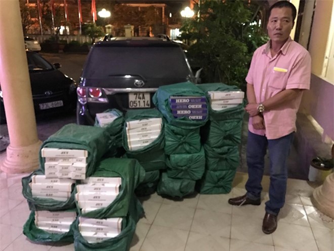 Vận chuyển gần 500 cây thuốc lá lậu ra Bắc tiêu thụ