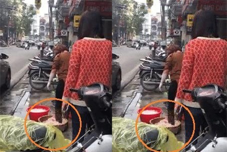 Rửa lòng lợn bằng ủng, quán ăn bị phạt 4,6 triệu đồng