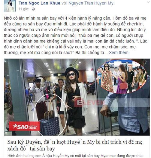 Huyền My nhận nhiều 'gạch đá', Lan Khuê phản ứng bất ngờ