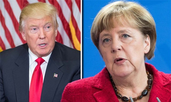 Trump và Merkel lần đầu chạm mặt tại Nhà Trắng