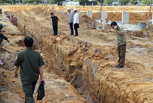 Sập hố công trình, 2 công nhân bị vùi lấp chết thảm