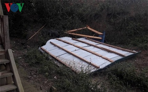 Xuất hiện mưa đá tại khu vực giáp ranh Điện Biên và Sơn La