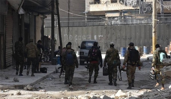 Quân đội Syria bao vây hàng chục tay súng khủng bố ở Damascus