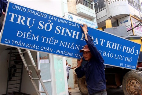 TP.HCM: Trụ sở cả khu phố cũng bị xử phạt lấn chiếm vỉa hè 