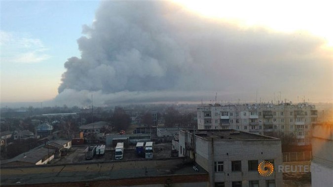 Quân đội Ukraine tố kẻ phá hoại cho nổ tung kho vũ khí ở miền Đông