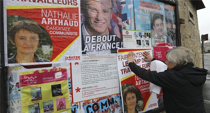 40% người Pháp vẫn phân vân trước các ứng viên Tổng thống