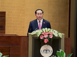Chủ tịch nước Trần Đại Quang thăm hỏi Tổng thống Putin về vụ nổ tàu điện ngầm