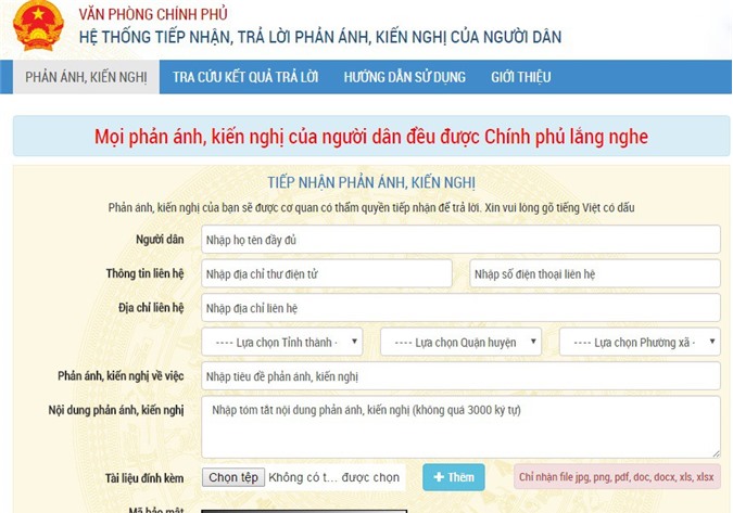 Chính phủ tương tác online với người dân và doanh nghiệp