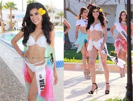 Vì sao Nguyễn Thị Thành đeo dải băng "From Vietnam" dưới hông?