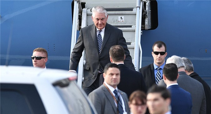 Ngoại trưởng Mỹ tới Nga hội đàm về chiến sự Syria và Ukraine