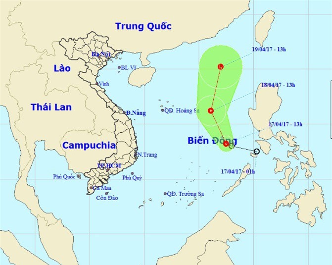Tin mới nhất về Áp thấp nhiệt đới trên biển Đông