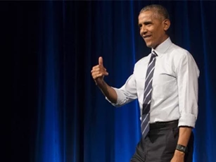Ông Obama tái xuất lần đầu sau khi rời Nhà Trắng