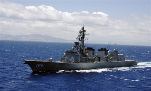 Chiến hạm Nhật diễn tập cùng tàu sân bay Mỹ sắp đến Triều Tiên